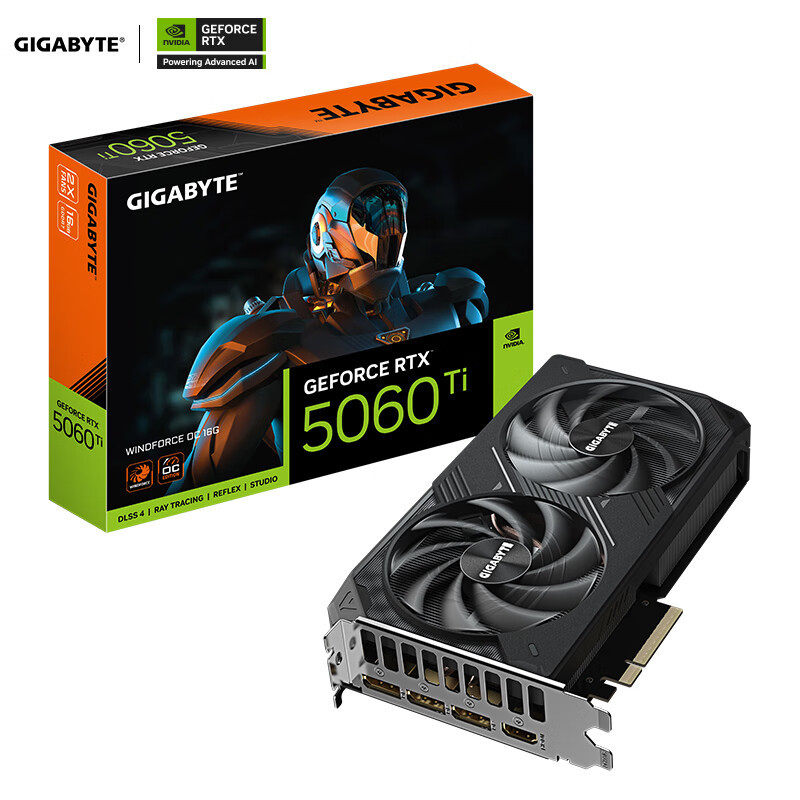 Подходит для дискретной видеокарты Gigabyte RTX 5060Ti WINDFORCE 16G SFF gaming игрового дизайна компьютера Изображение 1