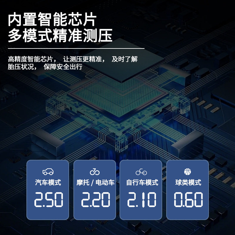 Customized Car Air Pump Portable Wireless Lighting Multi-Function Air Pump Electric Car High Power Air Pump