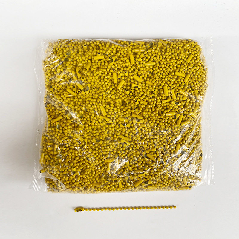 珠链现货批发彩色烤漆波珠链圆珠链diy饰品配件挂链链条吊牌链子