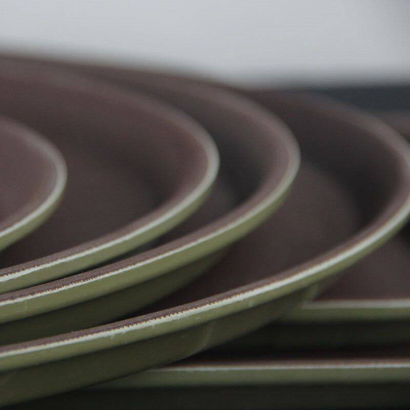 Restaurant Bar Non-Slip Tray Plastic Round Cup Restaurant Serving Rectangular Large Tempered Large Non-Slip