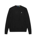Black with white label