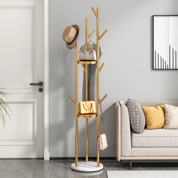 Light Luxury Iron Coat Rack Simple Modern Floor Bedroom Storage Rack Living Room Hanger Simple Household Clothes Rack
