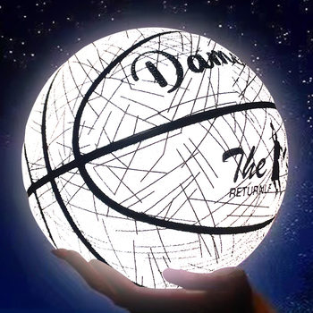 No. 5 No. 7 basketball luminous reflective luminous children adult student indoor and outdoor soft leather No. 5 kindergarten special ball