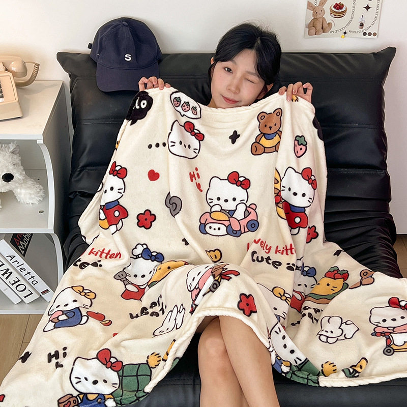 Girly Heart Sofa Blanket Nap Air Conditioning Blanket Office Cover Blanket Bed Lunch Blanket Shawl Four Seasons Blanket