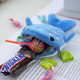 Factory wholesale cartoon children's shark coin purse zipper bag data cable bag children's pendant decorations small gifts