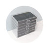 5/6-Layer Multi-Grids Plastic Velvet Storage Box Transparent Drawer-Type Jewelry Jewelry Earrings Ring Jewelry Storage