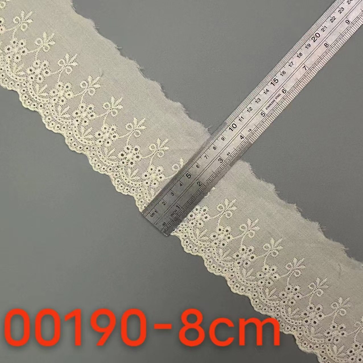 8cm -- 8.5cm cotton embroidery lace hollow lace embroidery milk silk carving hole perforated skirt clothing accessories