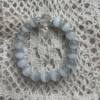 Sri Lanka Natural White Moonlight Bracelet Girl's Creamy Blue White Cat's Eye Crystal Bracelet Lychee Single Circle