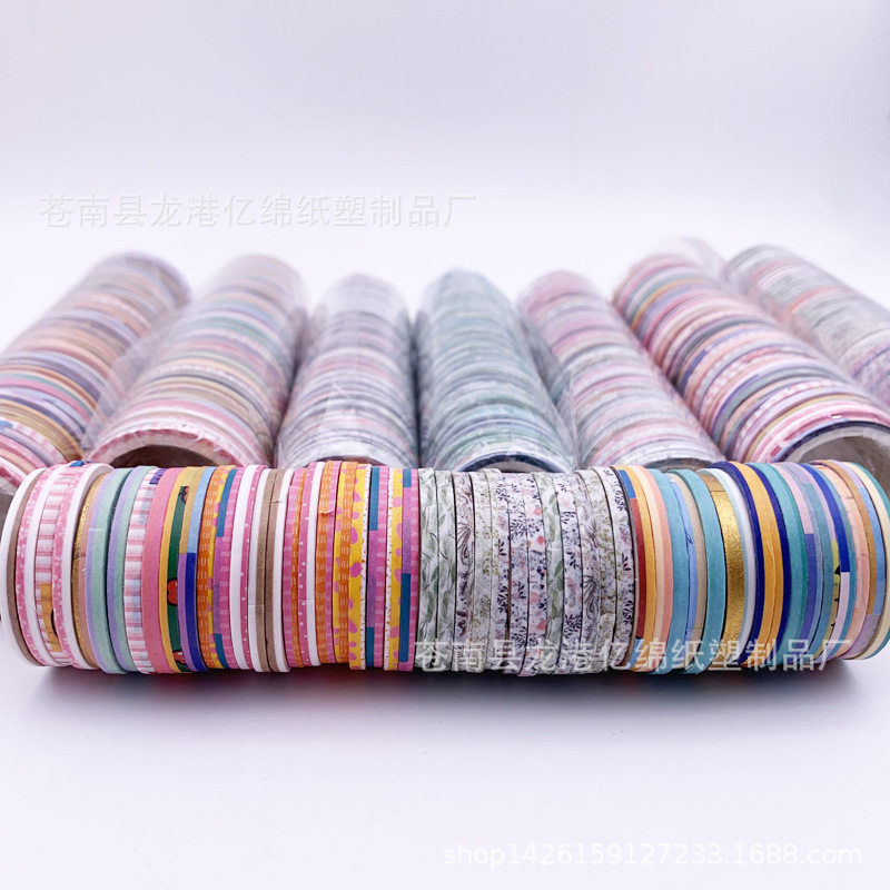 Washi Tape Bleed Line 3mm Roll Pull Strip Decorative Dividing Line Diary Handbook Border Line Stall Handbook