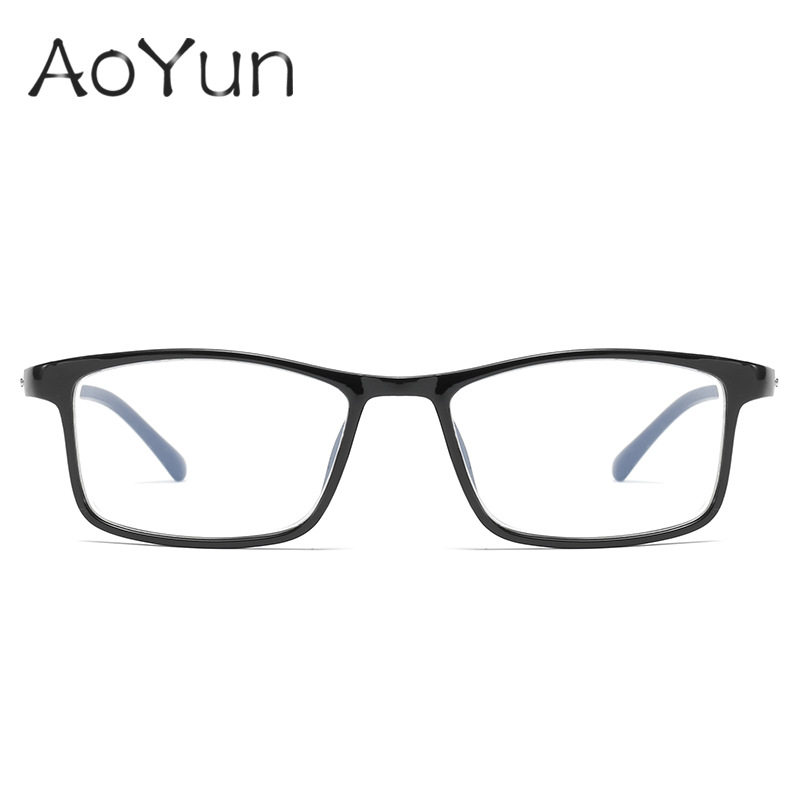 New TR90 Finished Myopia Glasses Men's Fashionable Lightweight Optical Glasses Frame Women's Running Jianghu Stall Glasses Wholesale