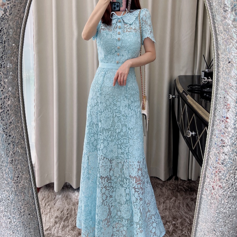 (Mới) Mã A9249 Giá 3050K: Váy Đầm Liền Thân Dáng Dài Nữ Hatdan Thắt Nơ Bướm Hàng Mùa Hè Thời Trang Nữ Chất Liệu Ren G06 Sản Phẩm Mới, (Miễn Phí Vận Chuyển Toàn Quốc).