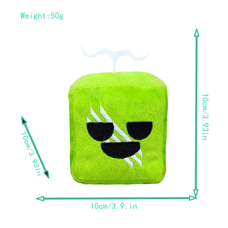 跨境新款恶魔果实玩具bloxfruits游戏周边毛绒公仔盒子动物玩偶