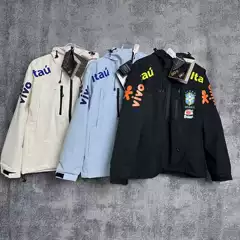 2025 New Football Jacket, Brazil Neymar Style Windbreaker, Thin High-Quality Jacket, One-Piece Dropshipping