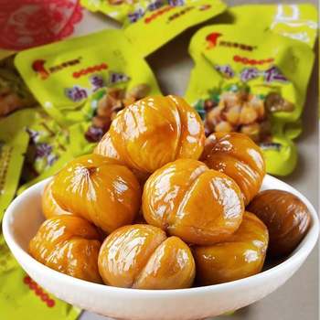 Authentic Yimeng Mountain Kaiyuan Happy Chestnut Kernel Oil Chestnut Kernel 25 g/Bag Small Package Peel Delicious Fresh Instant