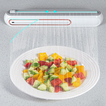 Cutting knife type Plastic Wrap cutter magnetic wall hanging plastic wrap cutting box kitchen supplies storage cutting box