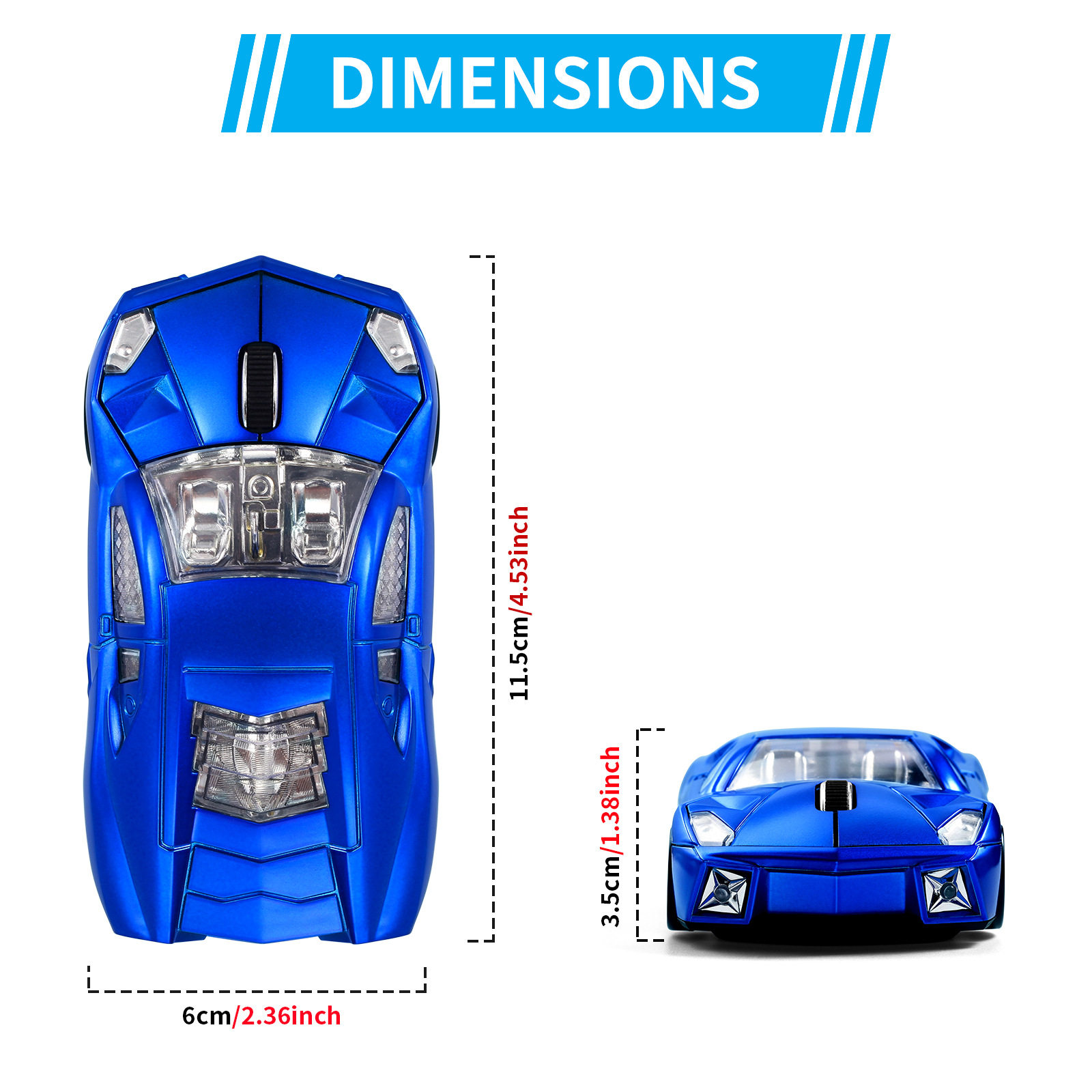 USB Car Wireless Mouse Lamborghini Car Model Sports Car Model Cross-Border Ergonomics