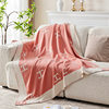 Cross-Border Amazon Woven Blanket Single Blanket Air-Conditioned Blanket Sofa Blanket Nap Blanket H Letter Blanket Aviation Flight Blanket