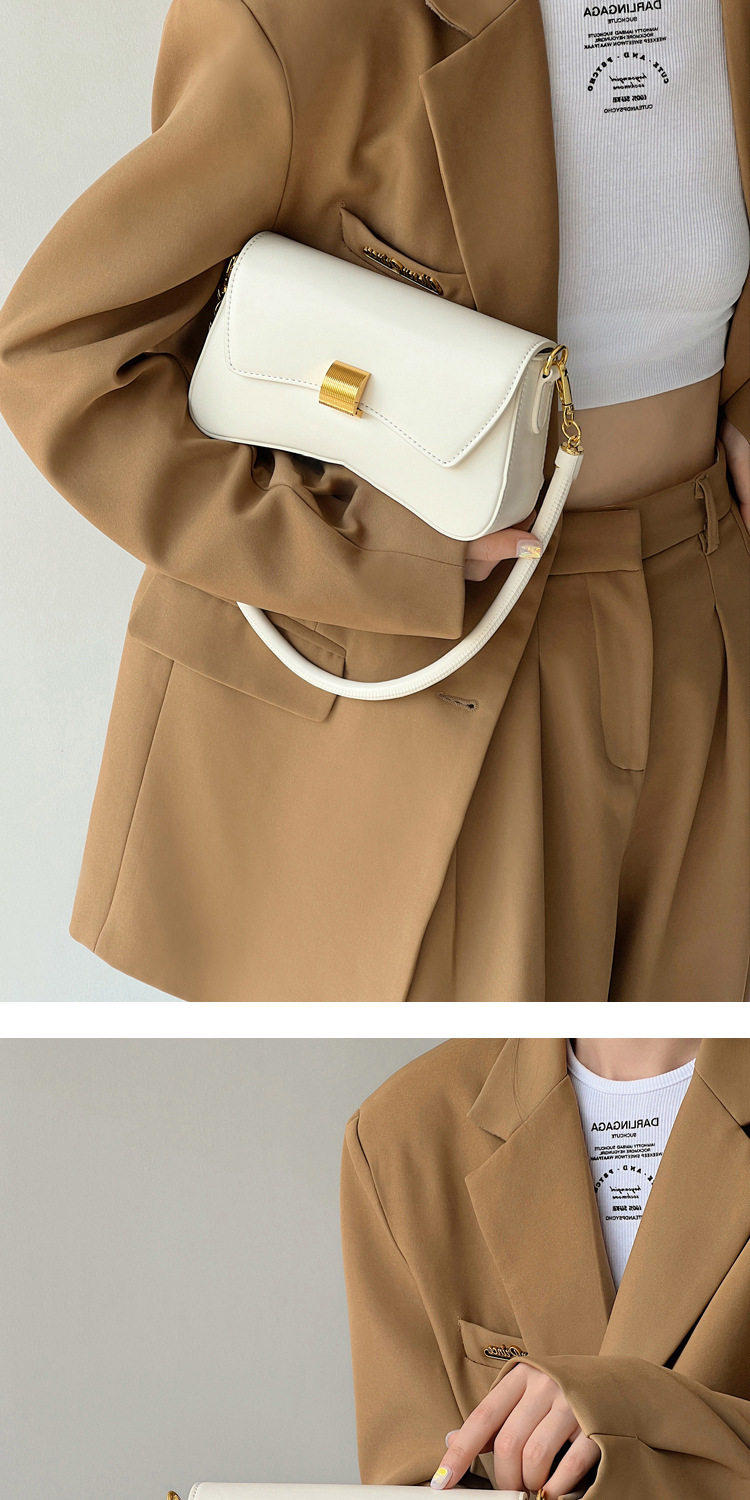 Baguette Bag New Simple Casual Solid Color Underarm Women's Bag Urban Style All-match Crossbody Women's Bag 8 undefined
