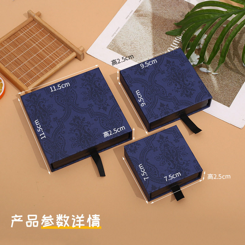 Drawer type jewelry storage box packaging PE film suspension box anti-oxidation jewelry ring bracelet necklace nail art display