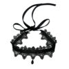 Sexy Neck Jewelry Wine Red Dark Lace Velvet Lace Collar Choker Lace Strap Clavicle Chain
