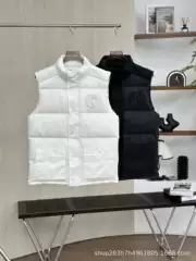 New Large Goose down Vest with Large Pockets, Canadian Style Unisex Sleeveless Jacket 2057Mw