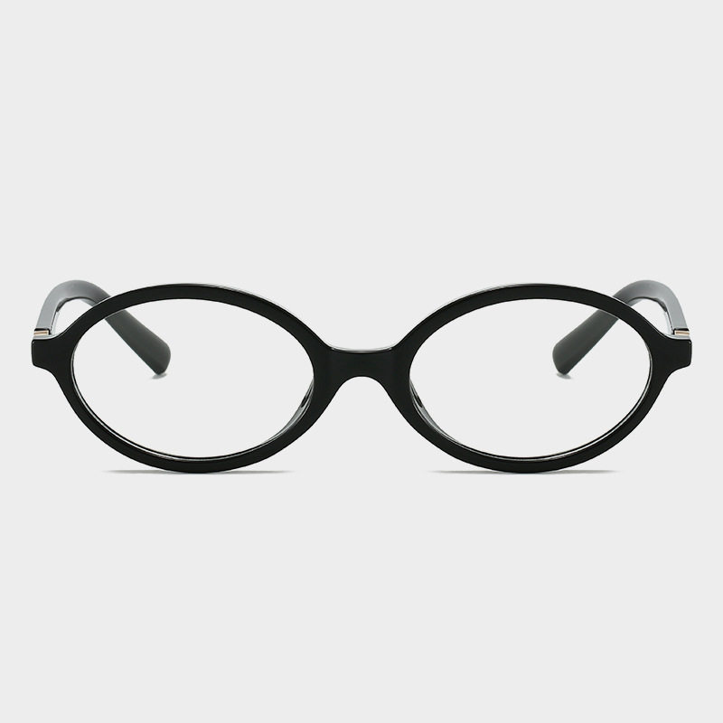 Korean Style Autumn and Winter Miaojia Glasses Frame Zhang Yuanying Same Style Miujia Nerd Flat Glasses Oval Myopia Glasses