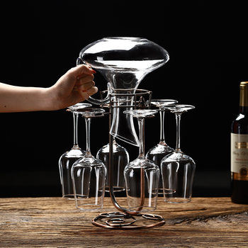 Red Wine Glass Goblet Household Glass Large Champagne Wine Glass Cocktail Glass Decanter Set Creative