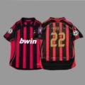 2006-07 UEFA Champions League Winner AC Milan Home with #22 Kaka + Patch