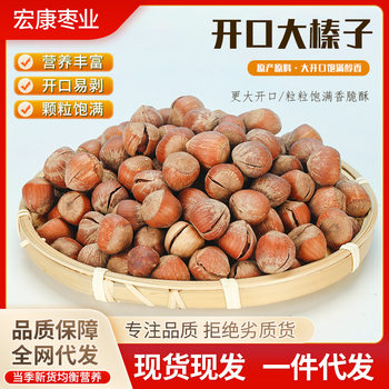 Open big hazelnut 500g original fried fried nuts snack bags 250g northeast specialty hazelnut