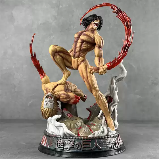 YOYO Attack Giant Fighting Form Allen Base Animation Hand-made Model Statue Desktop Ornaments