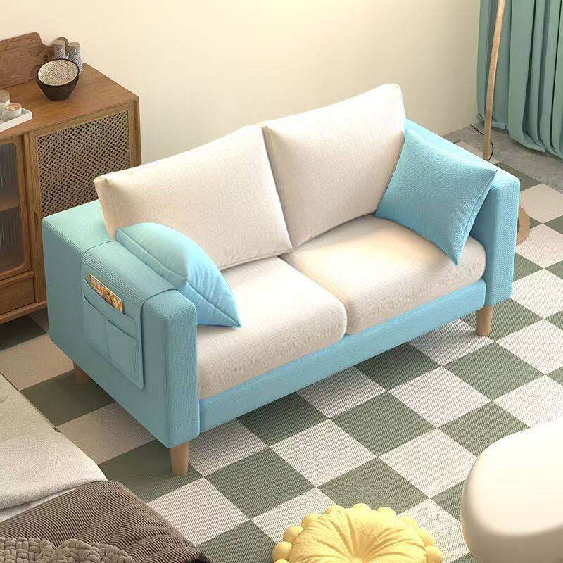 沙发小户型北欧简约现代卧室出租房简易网红双人三人客厅布艺沙发