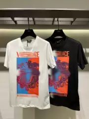 Fanjiasi Men's Short Sleeve Round Neck Character Pattern Custom Printed T-Shirt Fashion Casual Easiest for Match Top