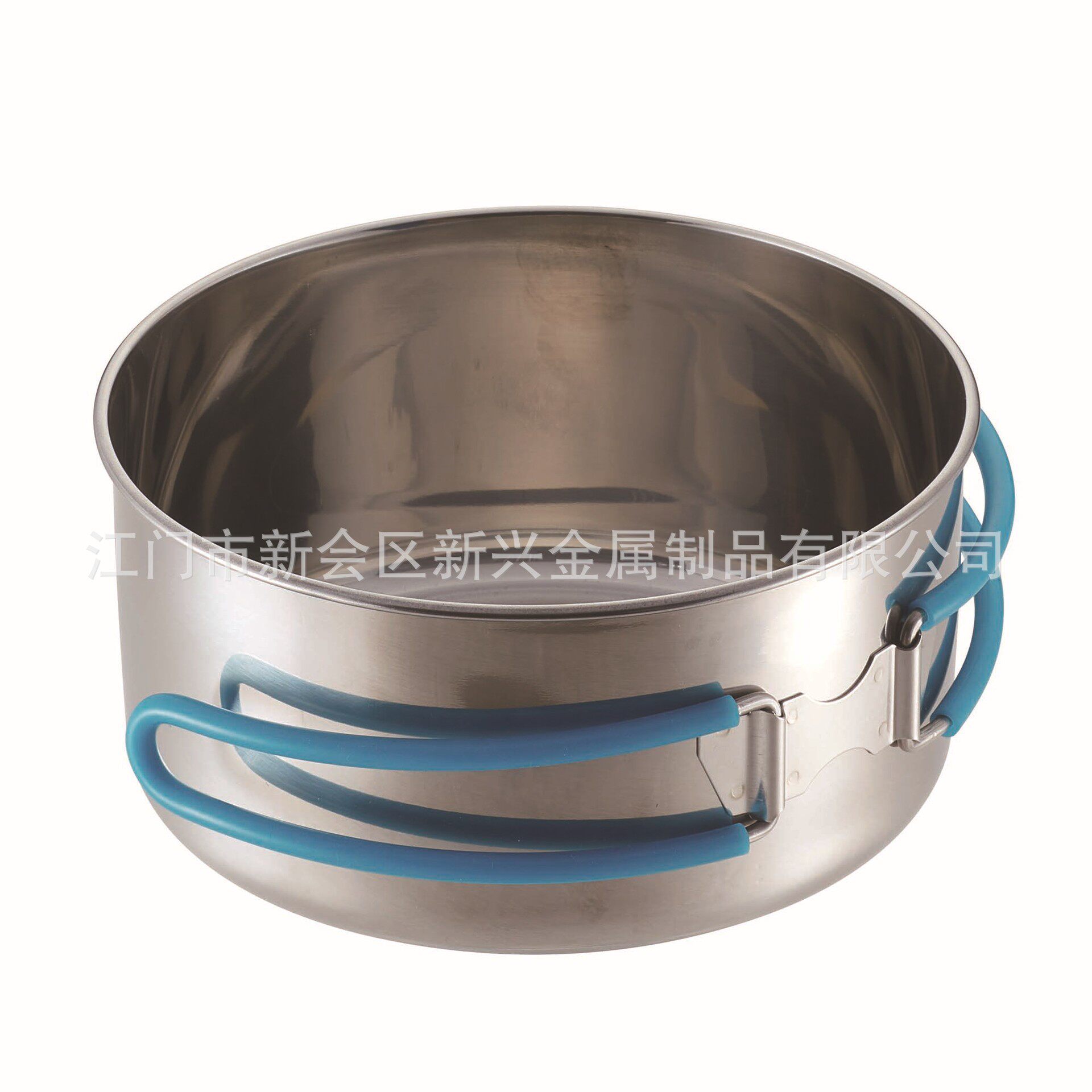 Customized Stainless Steel Camping Picnic Outdoor Ultra-Light Pot Set Portable Split Mountaineering Pot Set Foreign Trade