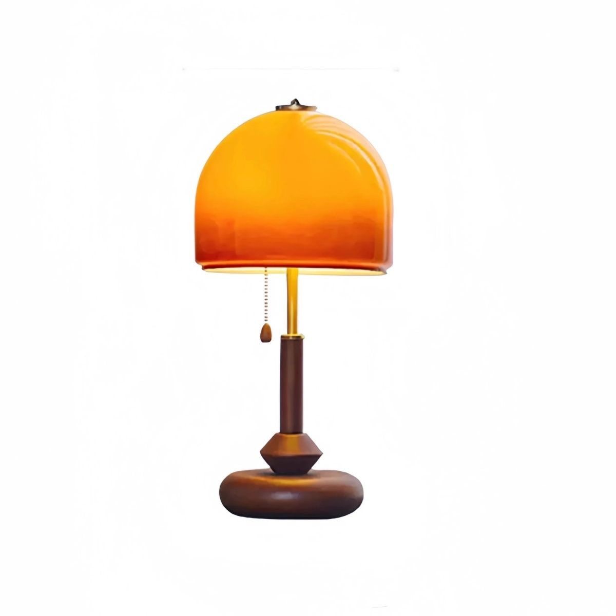 Mushroom Table Lamp Bedroom Bedside Lamp Retro Bauhaus Old Shanghai Study Decorative Ornaments Atmosphere Lamp Solid Wood Lamps