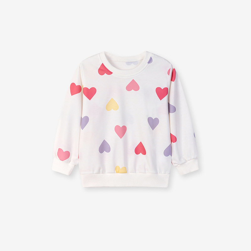 Girls' Autumn Long-Sleeve Hoodie from Source Factory, Cute Baby Top