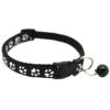 Popular Footprint Bell Collar Small Patch Collar Dog and Cat Bell Collar Adjustable Small Collar