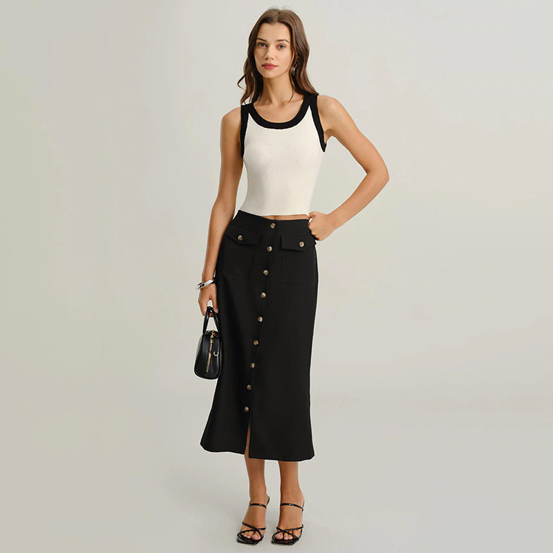 Wholesale Womens Skirts Black Multiple Sizes OEM ODM Supplier