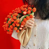 Rose Bouquet Blanket DIY Material Package Tulip Flower Blanket Wool Ball Hand-Knitted Gift for Best Friend Direct Sale