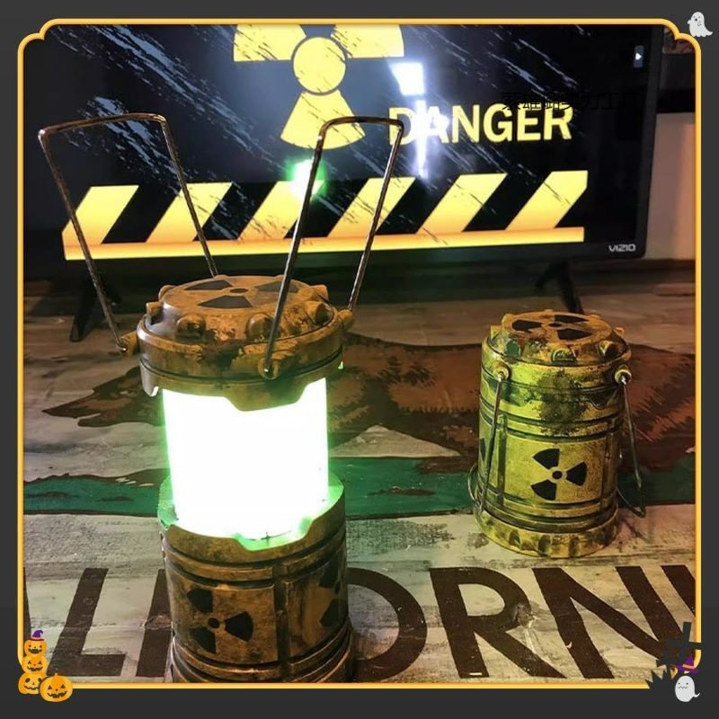 Nuclear Reactor Night Light Small Nuclear Battery Reactor Green Light Portable Lamp Radiation Lamp Cool Game Lantern