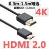 HDMI Cable Mini Ultra-Fine Version 2.0 4K60P High-Definition Ultra-Fine Micro Small Head Ultra-Short Soft Camera Cable