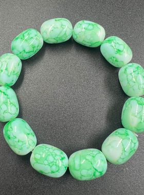 帝王绿手串和田玉帝王