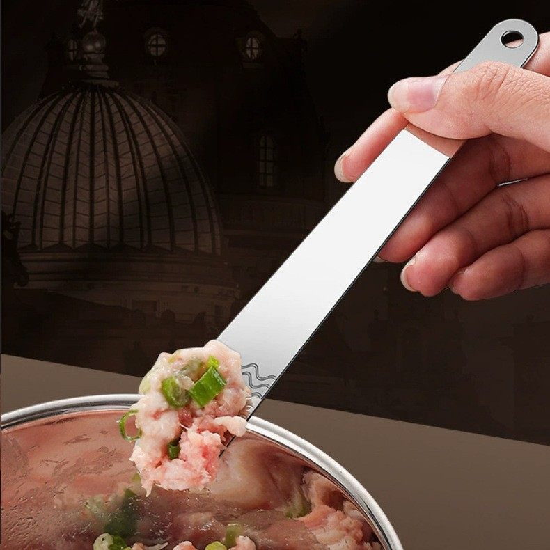 316L Stainless Steel Dumpling Digging Spoon Wonton Dumpling Digging Spoon Dumping Spoon Dumpling Dumpling Artifact