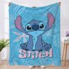 Flannel Blanket Stitch Series Plush Blanket Office Nap Blanket Autumn and Winter Blanket Cartoon Anime Style Thickened Flannel