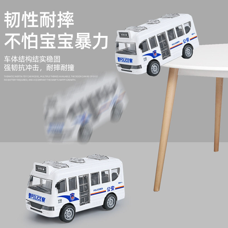 跨境外贸网红儿童玩具男孩宝宝益智玩具车子仿真惯性巴士地摊批发