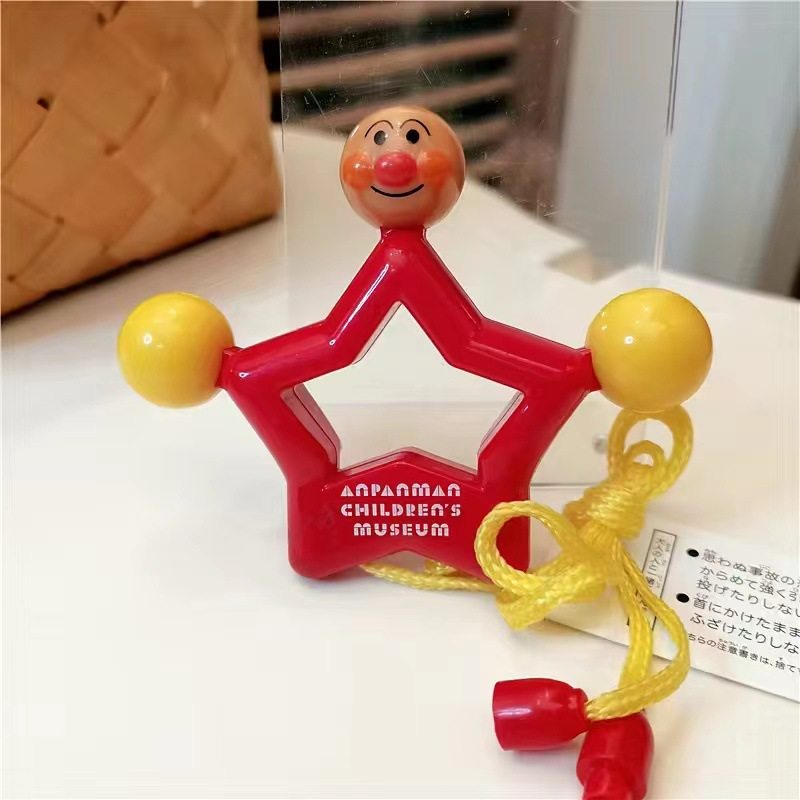 【代发】工厂面包超人手摇铃沙锤拨浪鼓五角星曼哈顿球早教玩具批