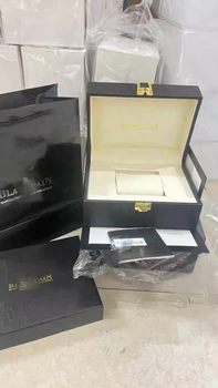 Watch Box Baopo Watch Box Baopo Black High-End Watch Gift Box Crocodile Leather Watch Box Storage Box Packaging Box