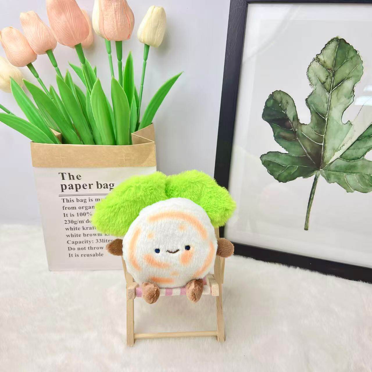 肉夹馍玩偶毛绒玩具陕西西安文创绒可爱馍馍公仔挂件生日礼物女生