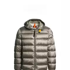 Cross-Border 2025 P J B S Amine New Men's Trendy Hooded Down Jacket, Zipper, White Duck Feather, Thickened Outerwear