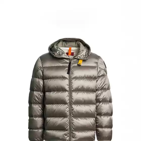 Cross-Border 2025 P J B S Amine New Men's Trendy Hooded Down Jacket, Zipper, White Duck Feather, Thickened Outerwear