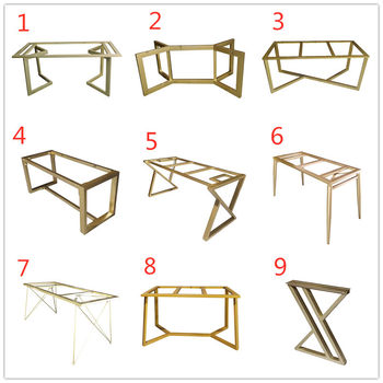 Iron table leg stand desk computer table solid wood dining table leg large board table bar table iron stand wholesale